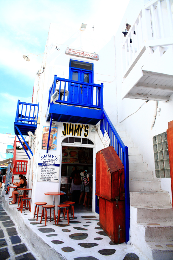 希臘美食,米克諾斯,Pita,Gyros,Jimmy's house,平民美食,速食三明治,希臘,地中海,愛琴海,浪漫,情人,蜜月,自助旅行,自由行,PITA,Jimmy’s house