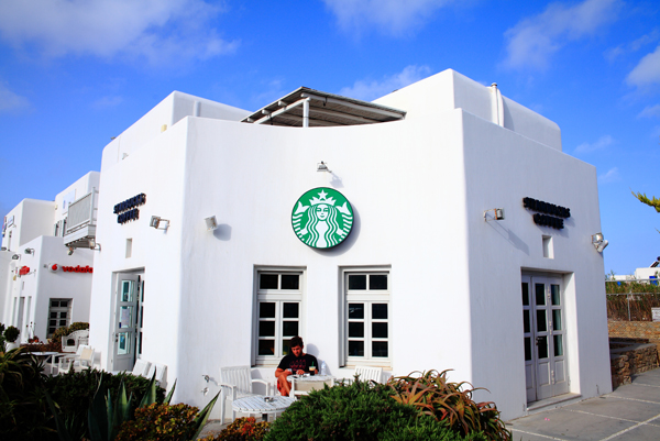 星巴克,Mykonos,城市杯,希臘,咖啡店,甜點,早餐,地中海,愛琴海,米克諾斯,咖啡,自由行,自助旅行
