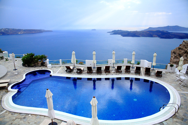 Volcano View Hotel & Villas,費拉,聖托里尼,愛琴海,洞穴屋,藍頂教堂,接駁車,希臘,地中海,浪漫,自由行,自助旅行,住宿,Volcano View Hotel  Villas,情人,蜜月