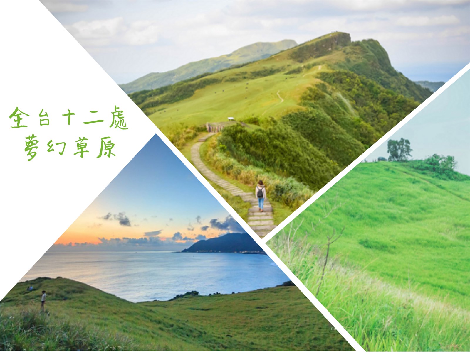 桃源谷,擎天崗,青青草原,南窩綠丘,能高草原,木架山,龍磐草原,新北,草原,台北,新竹,苗栗,台南,屏東,綠島,蘭嶼,籠仔埔大草原 ,鼻頭草原,水上草原,帆船鼻,秘境,南投,森林,國家公園,港口,濕地