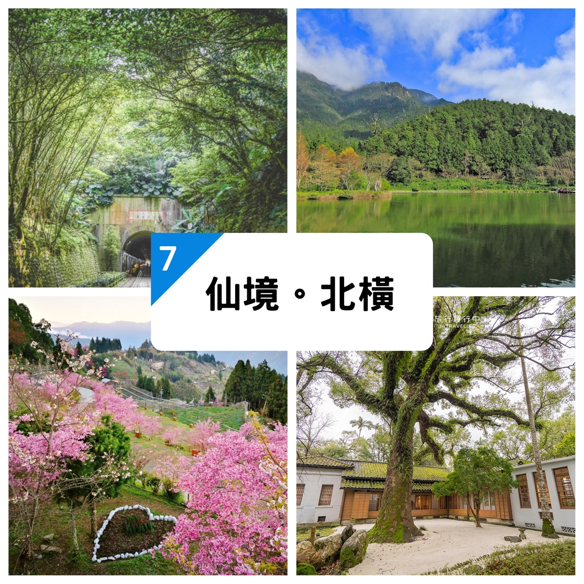 北橫公路,大溪老街,後慈湖,舊百吉隧道,阿姆坪,大溪老茶廠,拉拉山,桃園,宜蘭,秘境,大溪,老街,百吉隧道,豆麥埤塘,三民蝙蝠洞,角板山,小烏來,羅浮,恩愛農場,明池,棲蘭國家森林遊樂區,梵梵溫泉,櫻花,松羅國家步道,玉蘭茶園,崙埤河濱公園,深溝水源生態園區,壯圍,瀑布,神木,日出,吊橋,溪流,古道,濕地,湖泊,峽谷,車站,鐵道,博物館,美術館,古蹟,部落,花海,花季