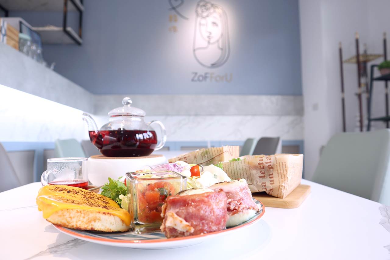 新竹竹北,早午餐,給你。早午餐,ZoFForU cafe & brunch,親子友善,元氣太陽培根芝士餅,原味黑糖肉桂卷,新竹,給你早午餐ZofforUcafebrunch,市場