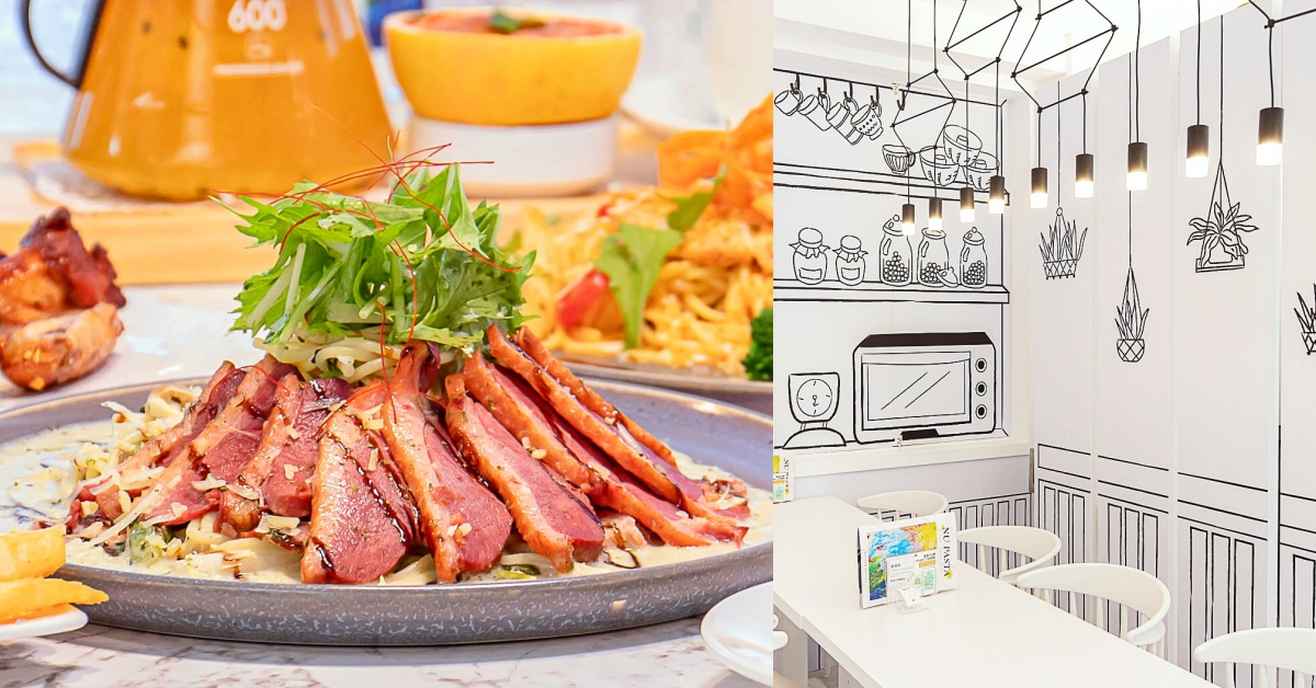義式料理,2D畫風餐廳,NU PASTA,台中崇德店,義大利麵,包廂空間,甜點,台中,北區