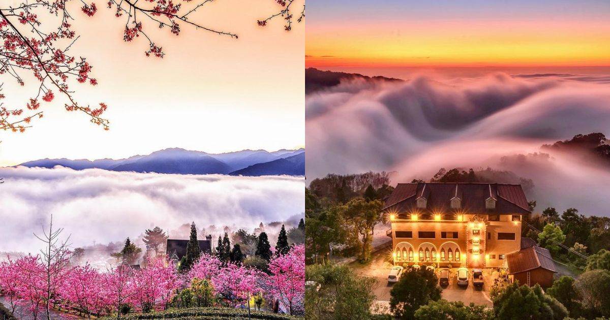 雲海秘境,新竹山上人家,苗栗雲洞山莊,鳶嘴山,大崙山觀霧亭,金龍山日出觀景台,賞櫻秘境,日出,雲海,台灣中部,中部,大崙山,金龍山,雲洞山莊,山上人家,大崙山觀景台,大崙山觀霧