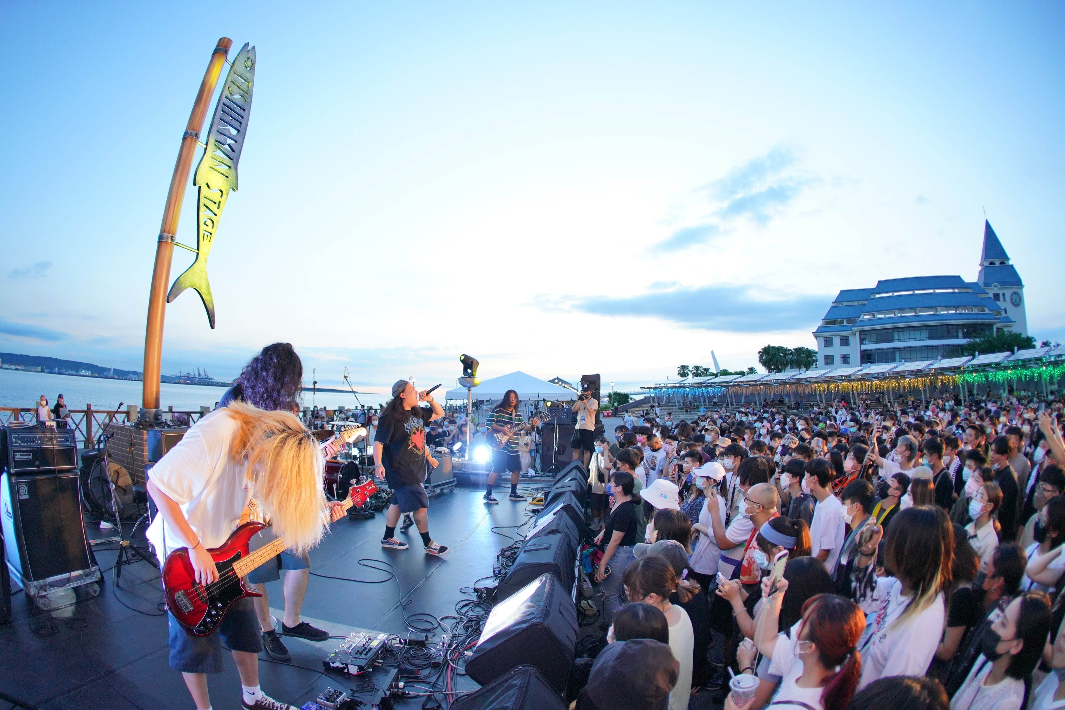 新北市河海音樂季,淡水漁人碼頭,音樂演出,戶外音樂基地,鰆魚地標,胖卡餐車,淡水夕陽,新北,淡水,漁人碼頭,河海音樂祭,2023新北市河海音樂