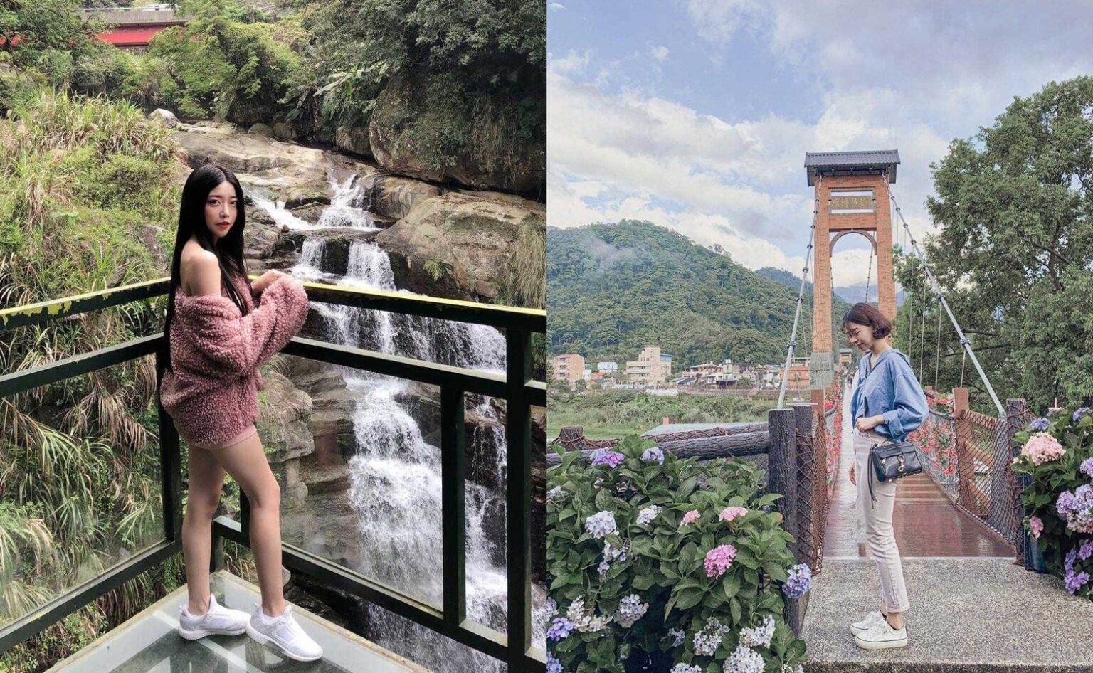苗栗,南庄,桂花巷,康濟吊橋,永昌宮,南庄抹茶冰,丈母娘豆干,英姐小吃店,田媽媽豆花,神仙谷,向天湖,護魚步道