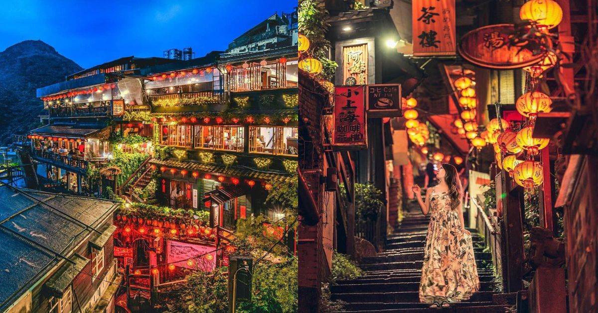 新北,瑞芳,九份,九份紅燈籠祭,九份景點,九份美食,黃金博物館,祈堂老街,金瓜石神社遺址,報時山步道,昇平戲院,九份茶坊,九份街角傳統小吃,阿妹茶樓,阿蘭草仔粿,阿柑姨芋圓,九份老街