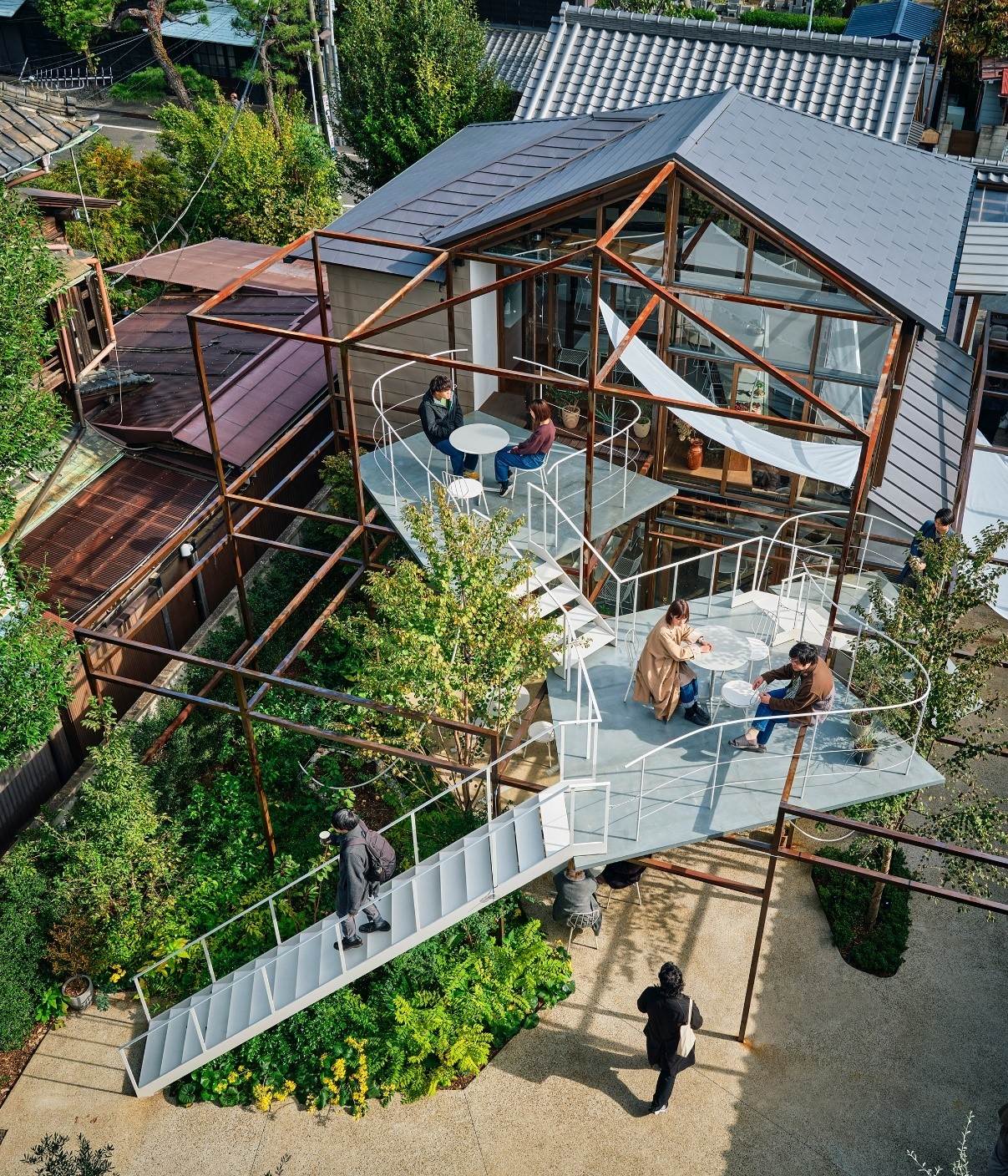 東京,咖啡,CAFE OKIMOTO,ENGAWA CAFE,咖啡廳,平田家住宅,花重谷中茶屋,Hanaju Yanaka Cafe,老宅咖啡,昭和之家
