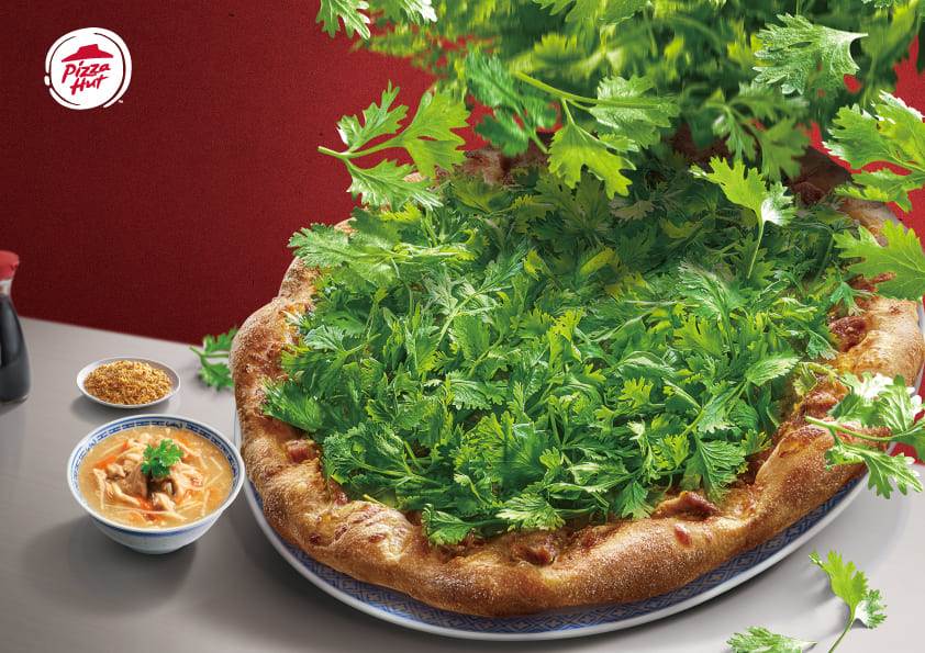 必勝客,pizza,pizzahut,披薩,香菜,香菜富翁肉羹比薩,香菜比薩,香菜pizza,必勝客香菜