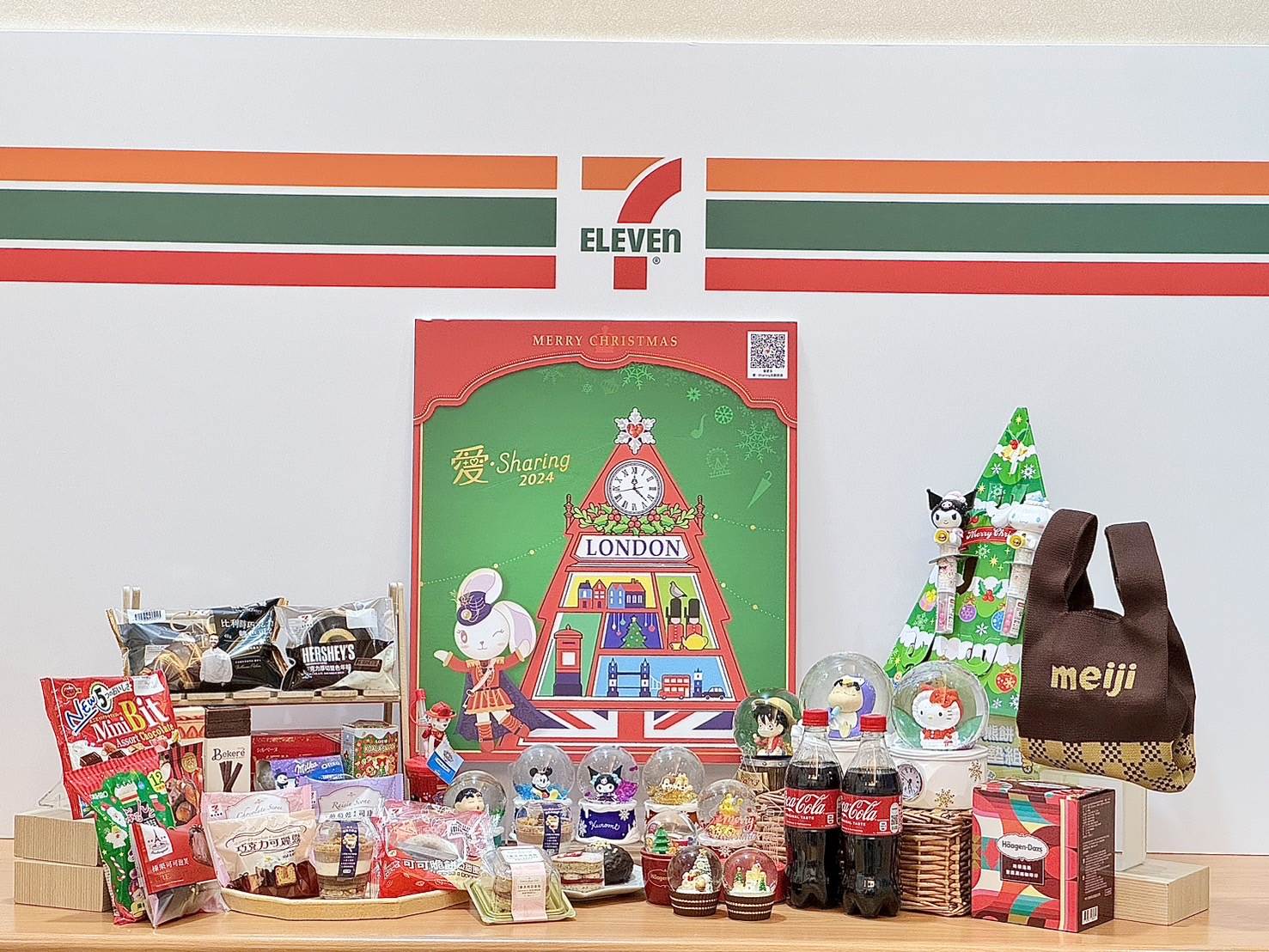 7ELEVEN,711,耶誕節,聖誕節,7ELEVEN聖誕節主題商品,7ELEVEN聖誕節,711聖誕節,Hello Kitty,蠟筆小新,KUROMI,航海王,小熊維尼,米奇,奇奇蒂蒂