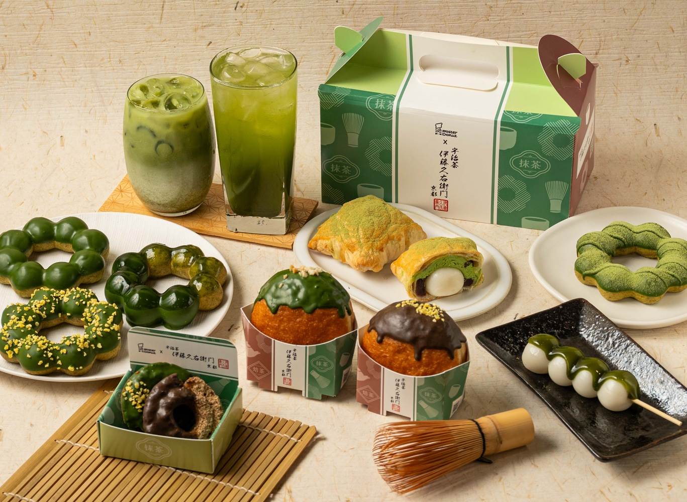 Mister Donut x 伊藤久右衛門3/17上市,11款新品一次看! ,,