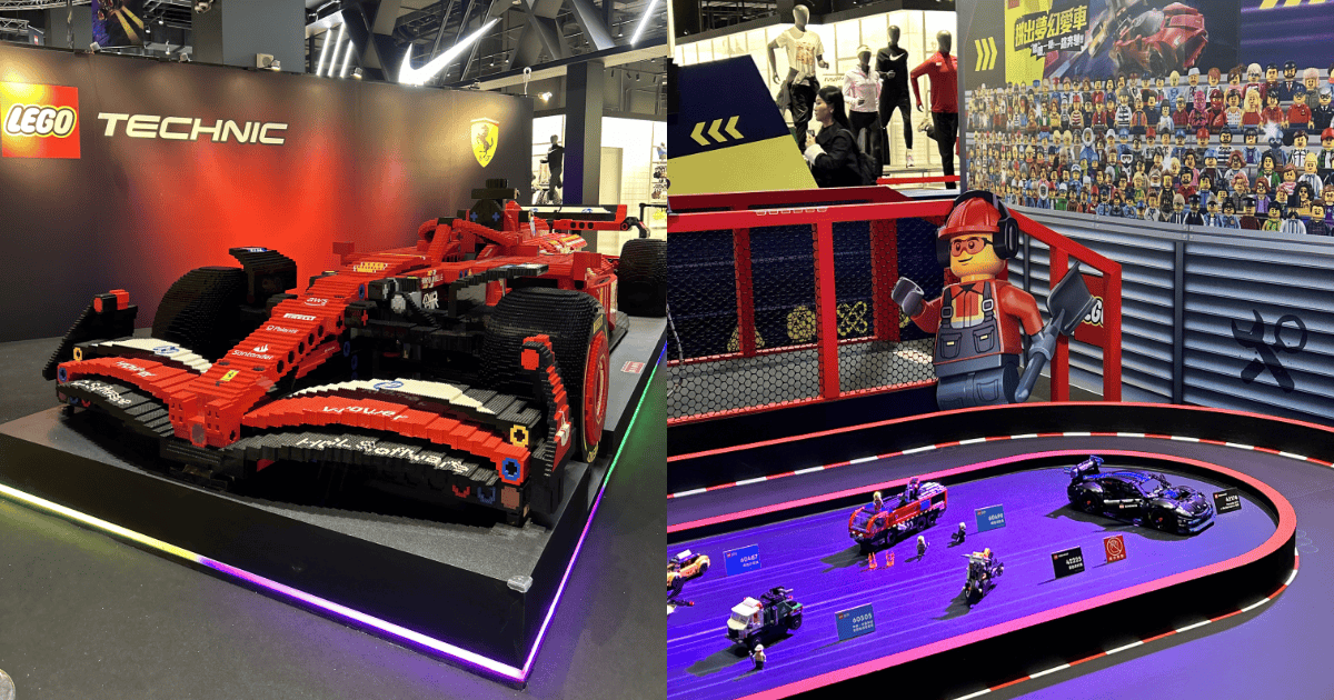 台灣樂高®《拼出夢幻愛車》3/26桃園台茂登場!1:1樂高F1法拉利必看! ,,