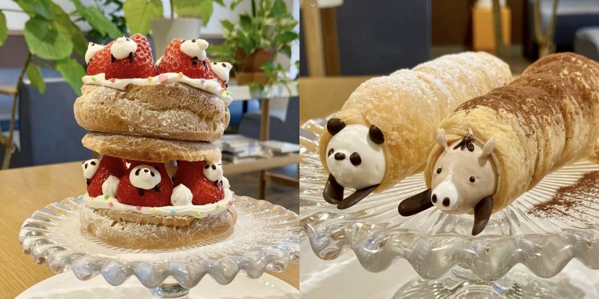 名古屋咖啡廳yama coffee:期間限定熊貓甜點,每道都超可愛 ,,