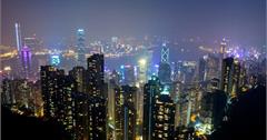 香港。太平山夜景~世界著名三大夜景
