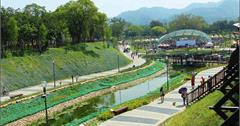 ▌遊記▌台中旅遊新景點－太平坪林森林公園。比秋紅谷大三倍，太平區第一座下凹式多功能生態公園，803國軍醫院對面 勤益大學旁，草地、野餐、騎單車、放風箏的溜小孩最佳去處/親子遊/免費景點/一日遊/情侶約會