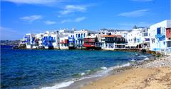希臘自助行-米克諾斯島Mykonos【小威尼斯】Little Venice夕陽，濱海view景觀餐廳，俯瞰卡特米利風車 (Windmills of Kato Myli)五風車最佳視點，世界100大必遊勝地