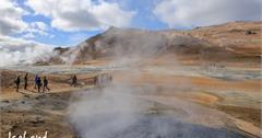 【冰島米湖】Namafjall Hverir 火山地熱谷：大地沸騰，像極造物主的釉瓷作品