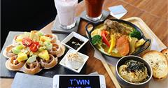 台南｜T'WIN 咖啡云，鬆餅控必嚐！韓式Q鬆餅、經典肉丸子、湯咖哩天使麵