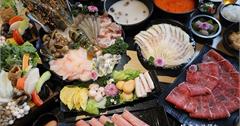 《彰化員林》藏樂水炊鍋物。肉食,海鮮風潮席捲而來,豪華海陸龍蝦雙人鍋+單點黑鑽鱘龍魚片