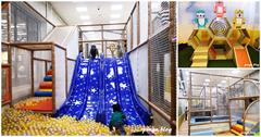 彰化親子餐廳｜彩色王國親子餐廳(鹿兒島館) 大型城堡遊戲室 小孩的玩樂天堂