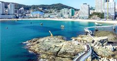 韓國｜松島海水浴場송도해수욕장，韓國最長海岸天空步道與第一條海上纜車