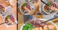 台北大安│老傑麵線，招牌大四喜必點，大腸、鮮蚵、小卷 、蝦仁通通有