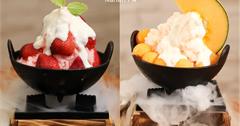 員林│帕斯布創意冰品&居食屋。浮誇系雲霧瀰漫火鍋冰,一次吃下半顆哈密瓜