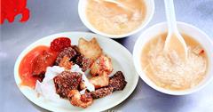 台北，葉家肉粥│傳承四代大稻埕慈聖宮廟口美食，炸花枝炸豬肝必吃！