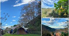 新竹五峰｜巴棍民宿露營區：寬敞營地與小木屋，還能躺在草地上欣賞浪漫夜景與星空