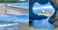 台東｜金樽陸連島：打卡東河秘境「神秘貓洞」！金樽漁港退潮才能到
