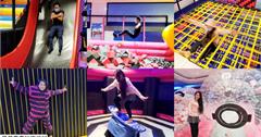 宜蘭｜空氣島彈跳工廠：九大彈跳極限設施，遊戲機無限暢玩！宜蘭室內景點推薦