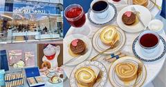台北士林｜YOKU MOKU：日本伴手禮名店下午茶！甜點控別錯過雙層奶油泡芙、切片生乳捲～