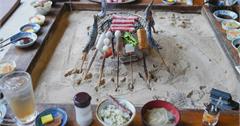 日本熊本｜高森田楽村：200年老屋鄉土料理，榻榻米上享用沙土烤和牛、山女魚