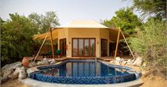 阿拉伯杜拜｜Al Maha Hotel：入住沙漠奢華獨棟Villa！在夕陽下騎駱駝、搭吉普車遊綠洲，彷彿走進電影場景
