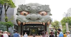 日本大阪｜難波八阪神社：隱藏住宅區的人氣神社景點，巨型獅子殿必打卡！