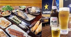 新北｜老藏野炭火居酒屋：多種烤魚、串燒料多實在，還提供特色SAPPORO北海道生啤