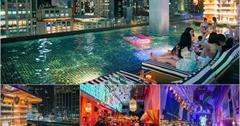 泰國曼谷｜Tribe sky beach club：城市中的熱帶海灘風酒吧，無邊際泳池、藝術裝潢打造渡假氣氛