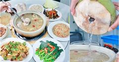 台中｜廣式養生功夫雞：一顆椰子端上桌！招牌椰子雞湯，湯頭甘甜、雞肉鮮嫩補充滿滿膠質