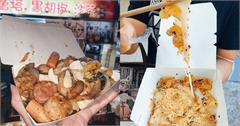 桃園｜10間中原夜市美食推薦：香腸炒米腸、鹹酥雞起司紅豆餅、手打軟Q麻糬，還有水果串燒、爆汁湯包，吃不完的美食都在這！