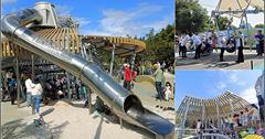 台中｜飛行美樂地兒童遊戲場：中央公園最新設施，7大區域陸續開放中，滑梯遊具總整理