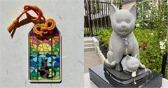 日本東京妙義神社，彩繪玻璃貓系列御守，貓奴、御守迷必須收藏