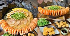 台中｜伊迦食堂：巨無霸海陸拉麵，蝦子直接擺滿一整圈！