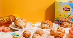 beard papa's X 立頓：推出限定「立頓水蜜桃冰茶泡芙」！