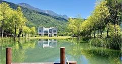 花蓮｜靜樹湖民宿：山中的幽靜別墅，沉浸遼闊綠意與浪漫落雨松，午後還可以到湖面划船