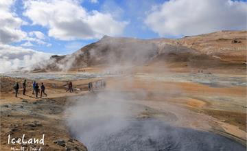 【冰島米湖】Namafjall Hverir 火山地熱谷：大地沸騰，像極造物主的釉瓷作品