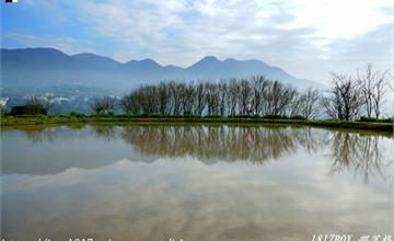 新北｜三芝田心子（淡水水中央）：水田景色倒映遠山，新北最甜心水池