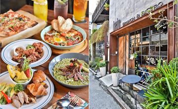 hecho做咖啡2店 Brunch &Bistro｜義大利街頭披薩、西班牙傳統市場早餐，勤美草悟道森林系餐廳，好吃的異國料理