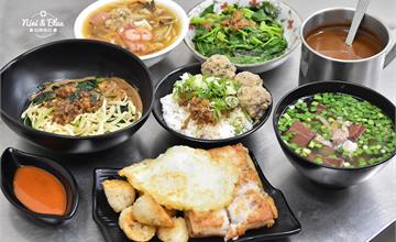 立偉麻醬館麵食 台中太原店｜推薦肉燥+花生醬+麻醬的一麵三吃，更不能錯過菜頭粿+米腸+蛋+芋粿