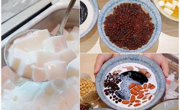 台中│港口豆花大里本舖 ，嫩仙草、粉圓蓋滿碗，通通只要銅板價！！