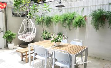 桃園｜藝文特區早午餐店：福森院子，玻璃屋小花園～